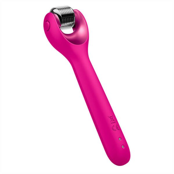 Micro Needle Face Roller 9in1 Geske with APP (magenta) - Image 4