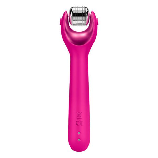 Micro Needle Face Roller 9in1 Geske with APP (magenta) - Image 3