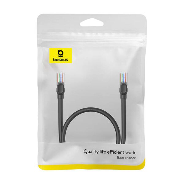 Baseus Ethernet CAT5, 0,5m network cable (black) - Image 8