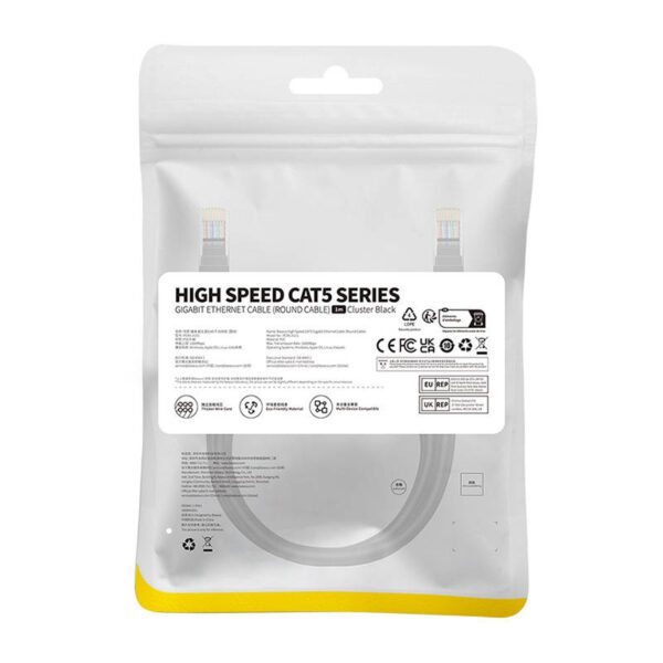 Baseus Ethernet CAT5, 1m network cable (black) - Image 9
