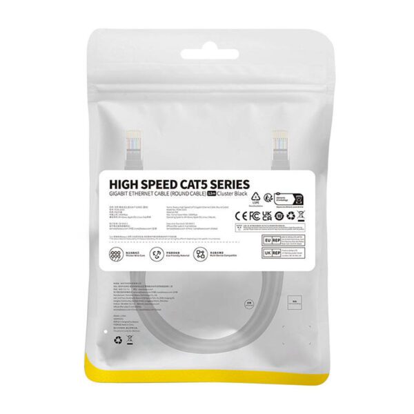 Baseus Ethernet CAT5, 1,5m network cable (black) - Image 9