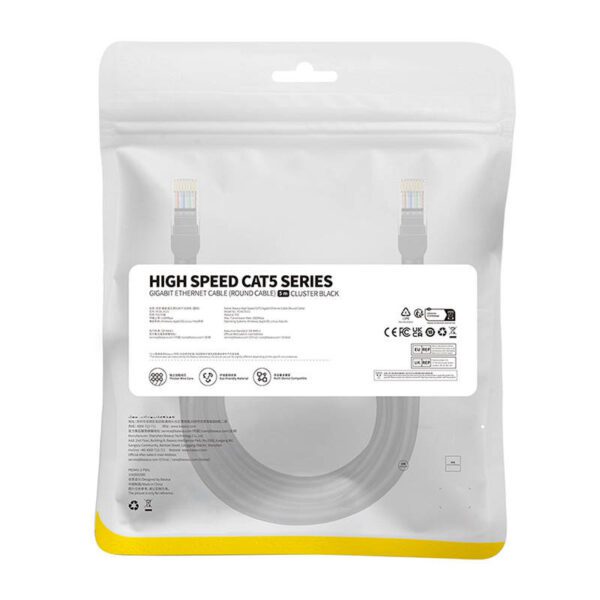 Baseus Ethernet CAT5, 5m network cable (black) - Image 9