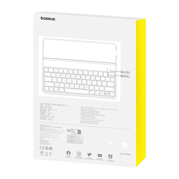 Magnetic Keyboard Case Baseus Brilliance forPad 10.2" (black) - Image 9
