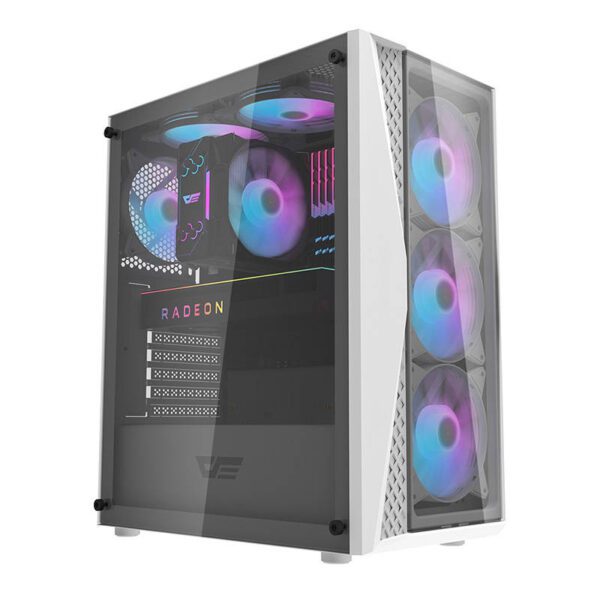 Darkflash DK352 Plus computer case (black and white) + 4 ARGB fans - Image 8