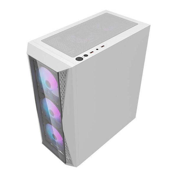 Darkflash DK352 Plus computer case (black and white) + 4 ARGB fans - Image 7