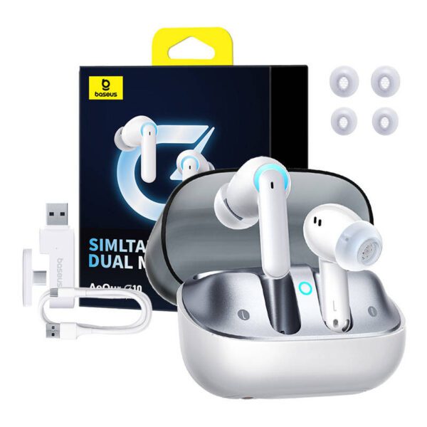 Earphones TWS Baseus AeQur G10 (white) - Image 7