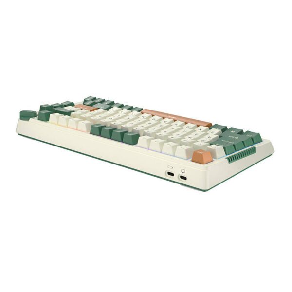 Wireless mechanical keyboard Royal Kludge RKH81 RGB, Sky cyan switch (green) - Image 4