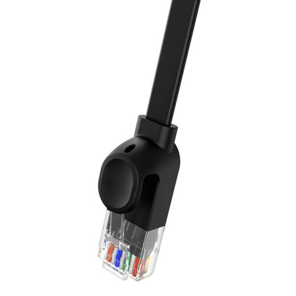 Flat Cable Baseus Ethernet RJ45, Cat.6, 12m (black) - Image 6