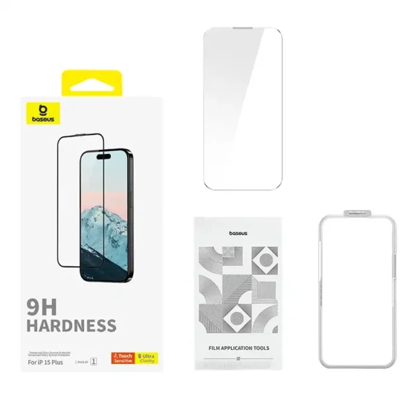 Diamond Tempered Glass Baseus 0.3mm for iPhone 15Plus - Image 3