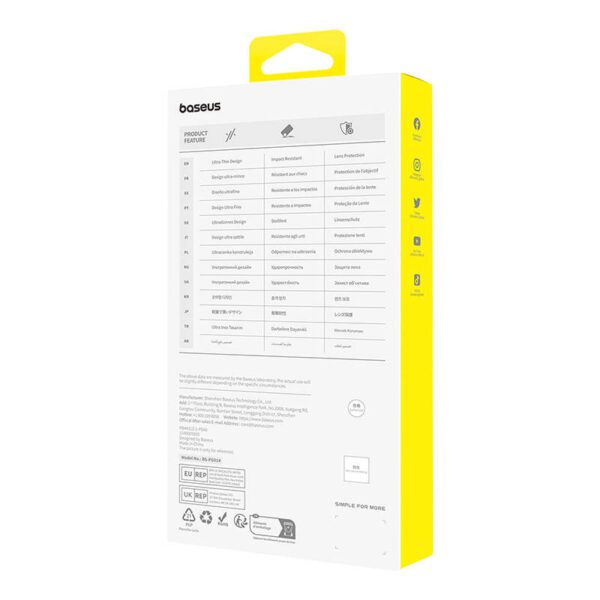 Phone Case for iPhone 15 Baseus OS-Lucent Series (Clear) - Image 5