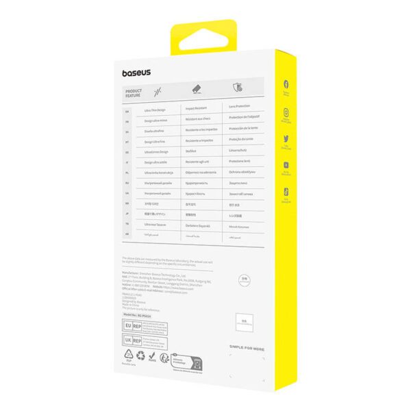 Phone Case for iPhone 15 Pro Baseus OS-Lucent Series (Clear) - Image 5