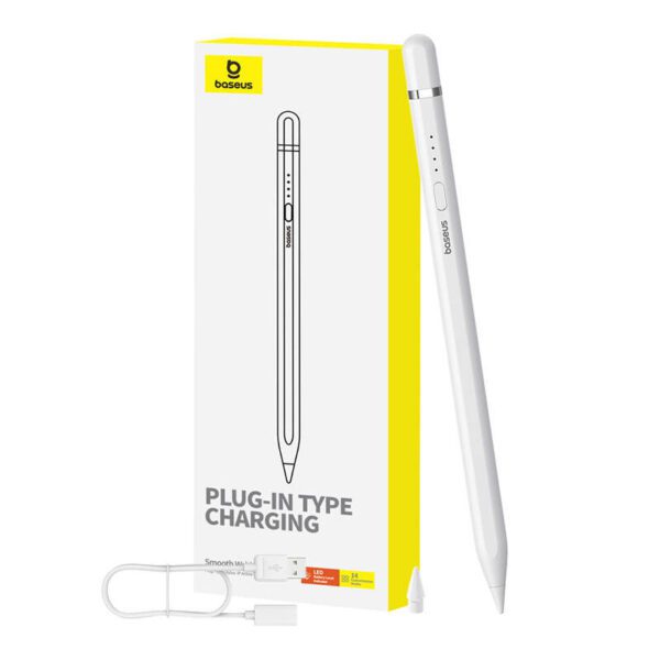 Active stylus Baseus Smooth Writing Series with wireless charging, lightning (White) - Image 5