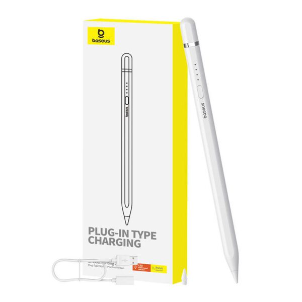Active stylus Baseus Smooth Writing Series with plug-in charging, lightning (White) - Image 5