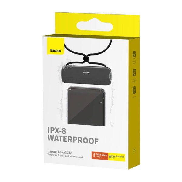 Waterproof phone case Baseus AquaGlide (black) - Image 7