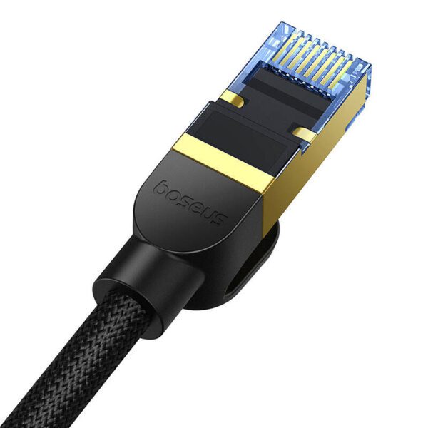 Braided network cable cat.7 Baseus Ethernet RJ45, 10Gbps, 10m (black) - Image 7