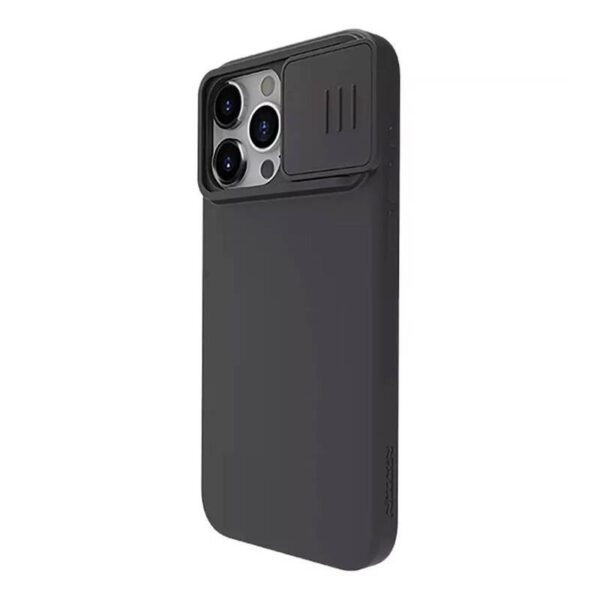 Nillkin CamShield Silky Silicone case for iPhone 15 Pro  (classic black)) - Image 3