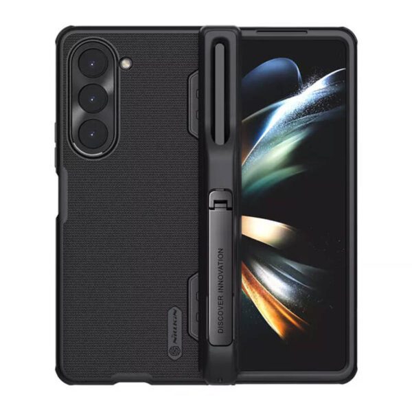 Nillkin Super Frosted Shield Fold-Pen Case for Samsung Galaxy Z Fold 5  (black) - Image 4