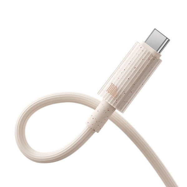 Fast Charging cable Baseus USB-C to USB-C Habitat Series 2m 100W (pink) - Image 3