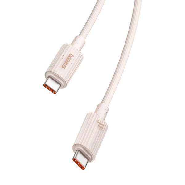 Fast Charging cable Baseus USB-C to USB-C Habitat Series 2m 100W (pink) - Image 7