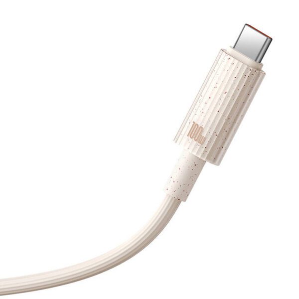 Fast Charging cable Baseus USB to USB-C Habitat Series 1m 100W (pink) - Image 5