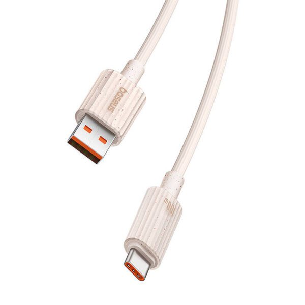 Fast Charging cable Baseus USB to USB-C Habitat Series 1m 100W (pink) - Image 7