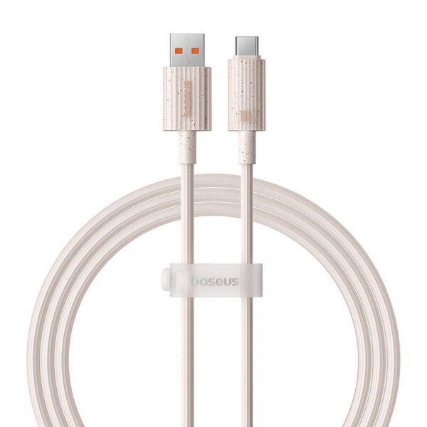 Fast Charging cable Baseus USB to USB-C Habitat Series 1m 100W (pink) - Image 2