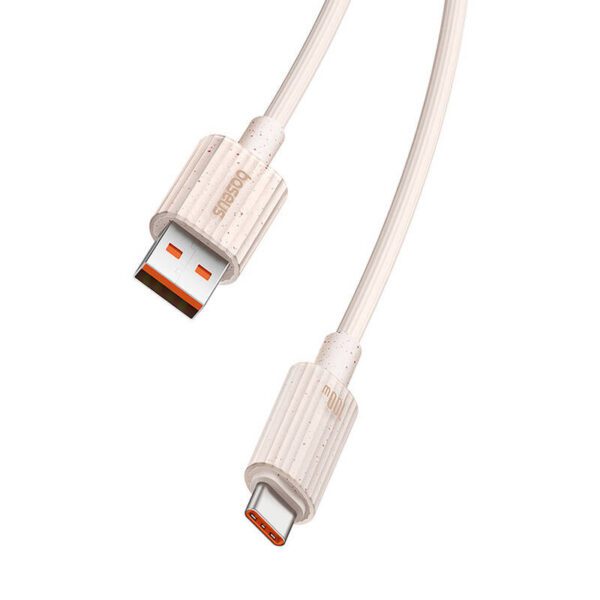 Fast Charging cable Baseus USB to USB-C Habitat Series 2m 100W (pink) - Image 7