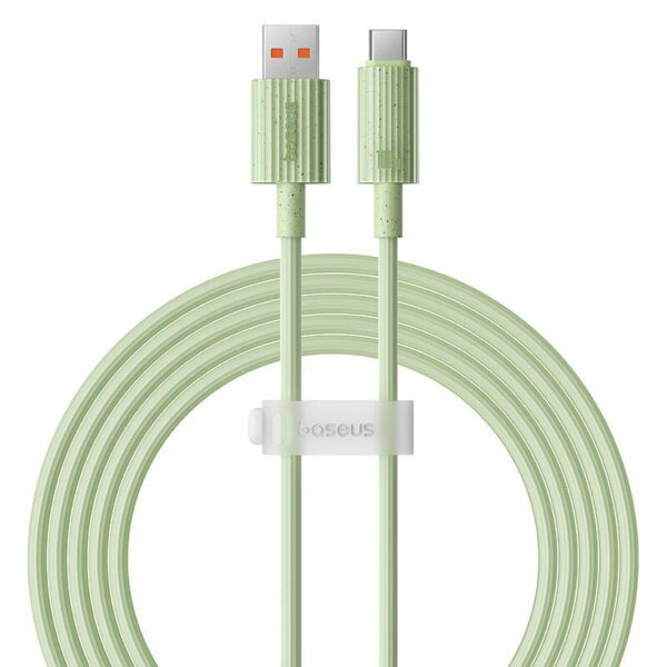 Fast Charging cable Baseus USB to USB-C Habitat Series 2m 100W (green) - Image 2