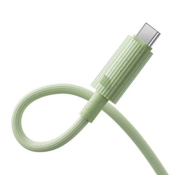 Fast Charging cable Baseus USB to USB-C Habitat Series 2m 100W (green) - Image 3