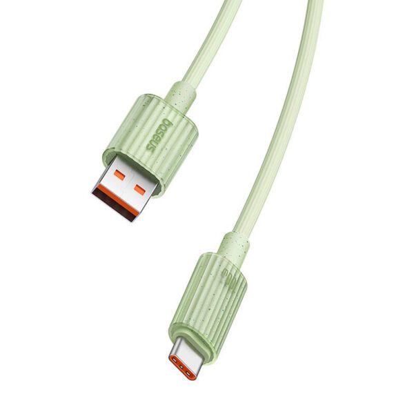 Fast Charging cable Baseus USB to USB-C Habitat Series 2m 100W (green) - Image 6