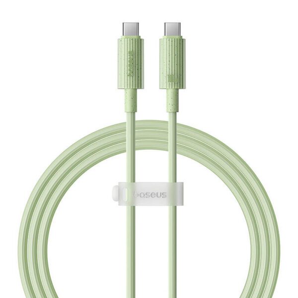 Fast Charging cable Baseus USB-C to USB-C Habitat Series 1m 100W (green) - Image 2