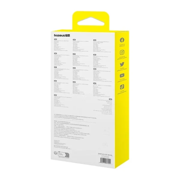 Hub 6in1 Baseus Metal Gleam 2 Series, USB-C to 2xUSB 3.0 +USB-C + HDMI + USB-C PD + Ethernet RJ45 - Image 8