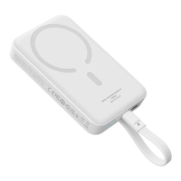 Powerbank Baseus Magnetic Mini 10000mAh, USB-C 30W MagSafe (white) - Image 6
