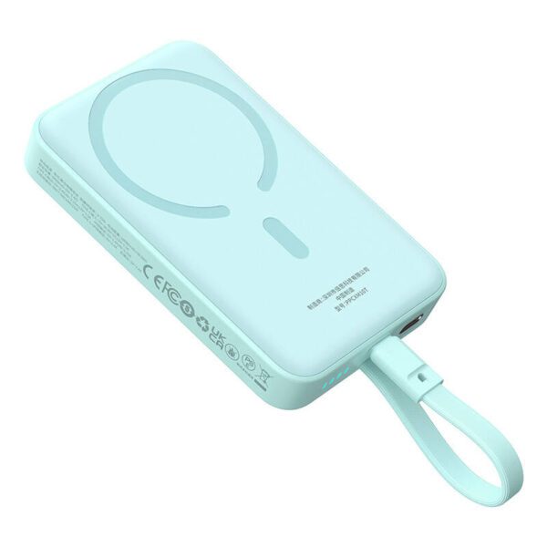 Powerbank Baseus Magnetic Mini 10000mAh, USB-C 30W MagSafe (blue) - Image 3