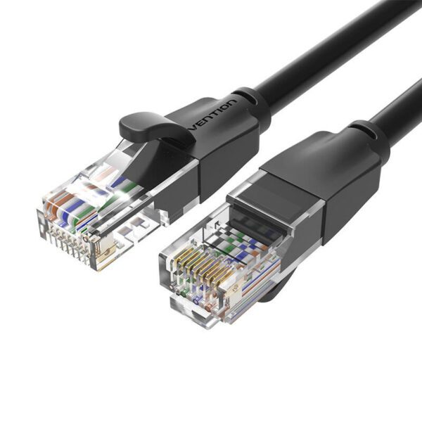 Kabel sieciowy UTP CAT6 Vention IBEBK RJ45 Ethernet 1000Mbps 8m czarny - Image 2