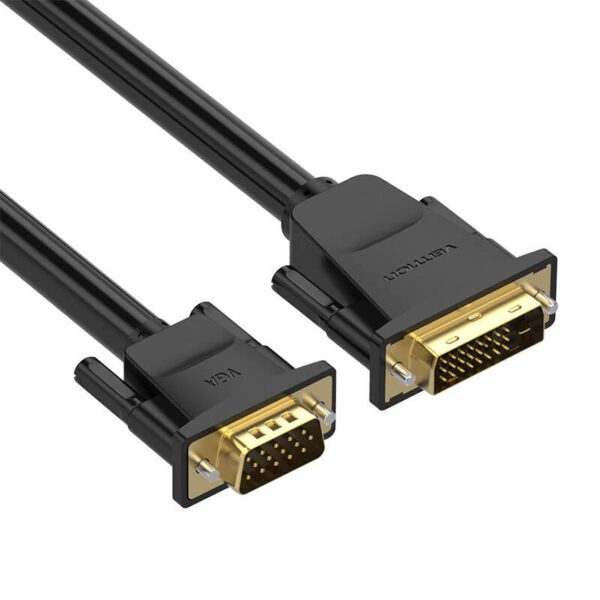 DVI (24+1) to VGA Cable Vention EABBG 1,5m, 1080P 60Hz (black) - Image 4