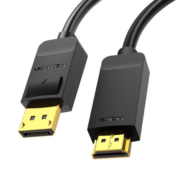 DisplayPort 1.2 to HDMI 1.4 Cable Vention HAGBH 2m, 4K 30Hz (Black) - Image 2
