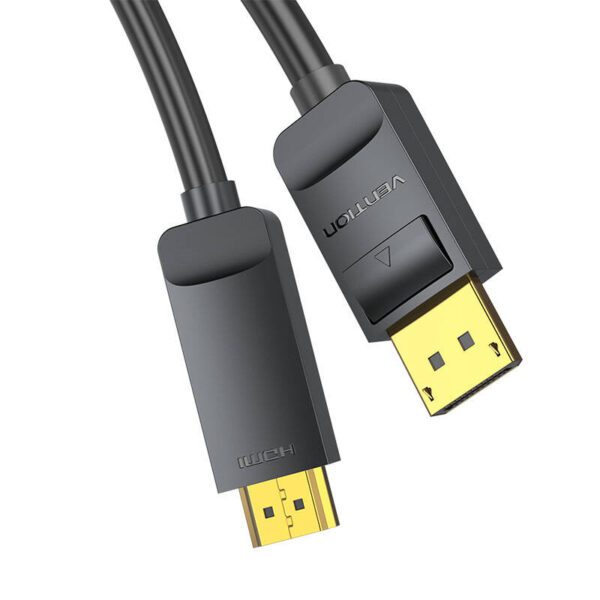 DisplayPort 1.2 to HDMI 1.4 Cable Vention HAGBH 2m, 4K 30Hz (Black) - Image 3