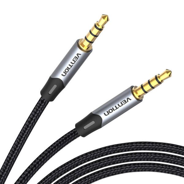Cable Audio TRRS 3.5mm mini jakc Vention BAQHF 1m Gray - Image 2