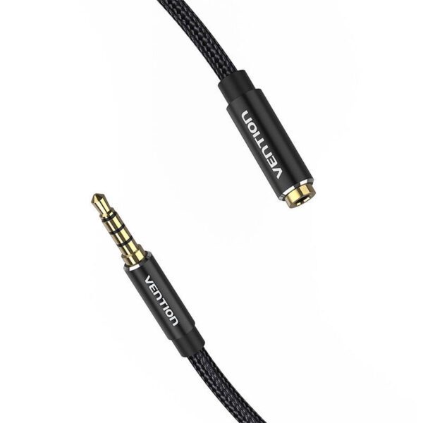 Cable Audio TRRS 3.5mm Male to 3.5mm Female Vention BHCBI 3m Black - Image 3