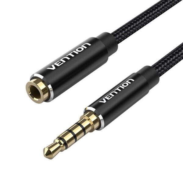 Cable Audio TRRS 3.5mm Male to 3.5mm Female Vention BHCBI 3m Black - Image 4