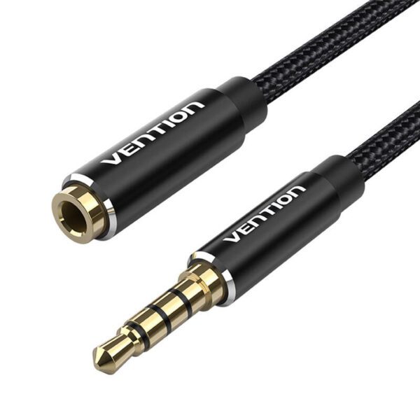 Cable Audio TRRS 3.5mm Male to 3.5mm Female Vention BHCBJ 5m Black - Image 4
