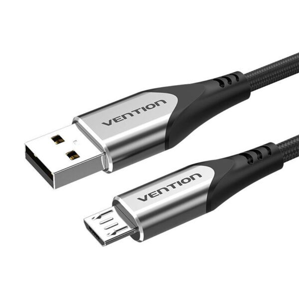 Cable USB 2.0 A to Micro USB Vention COAHD 3A 0,5m gray - Image 2