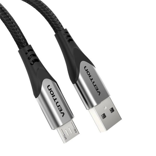 Cable USB 2.0 A to Micro USB Vention COAHD 3A 0,5m gray - Image 5