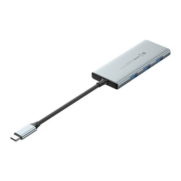 USB-C to HDMI, 3x USB 3.0, SD, TF, PD Hub Vention TOPHB 0.15m Gray - Image 2