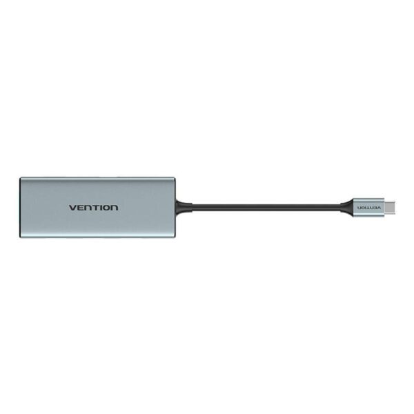 USB-C to HDMI, 3x USB 3.0, SD, TF, PD Hub Vention TOPHB 0.15m Gray - Image 5