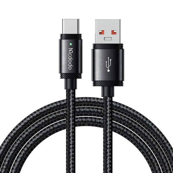 Cable USB-A to USB-C Mcdodo CA-4730, 120W, 1,5m (black) - Image 2