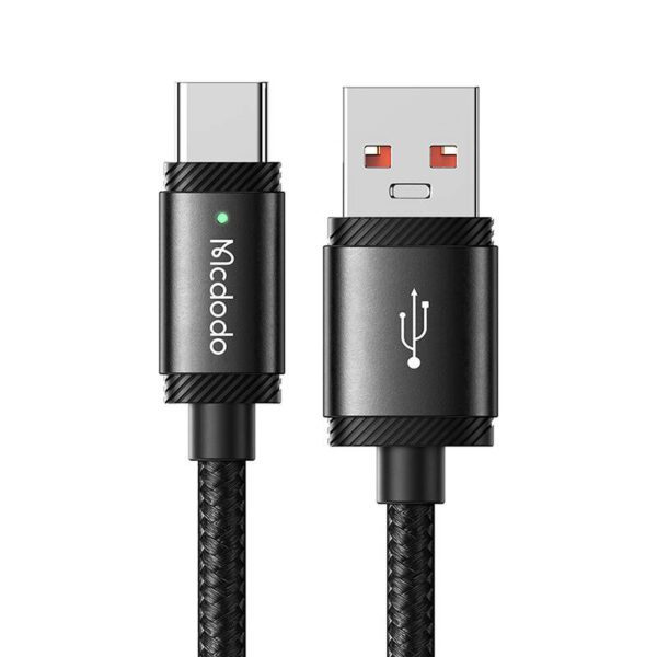 Cable USB-A to USB-C Mcdodo CA-4730, 120W, 1,5m (black) - Image 4