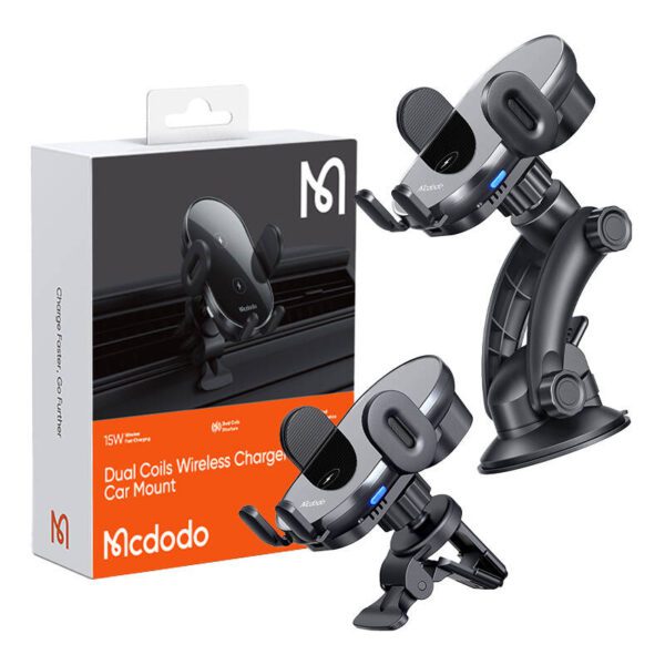 Car holder with induction charger Mcdodo CH-1600 (black) - Image 6