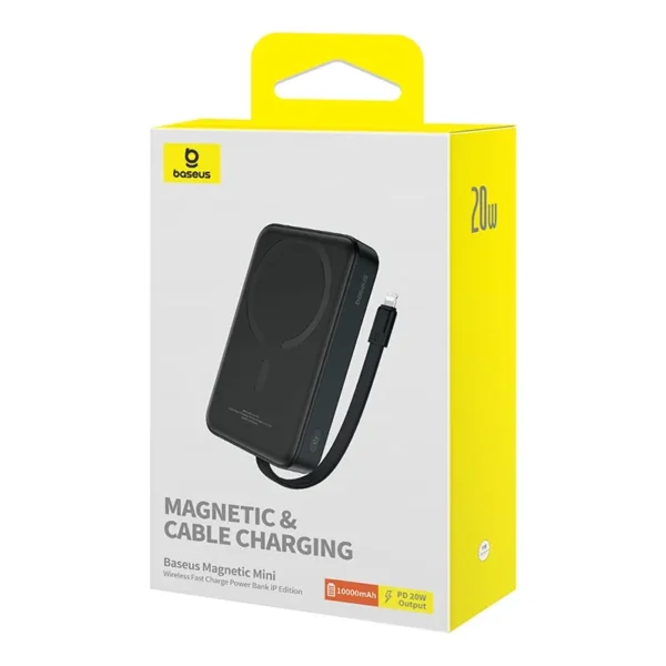 Powerbank Baseus Magnetic Mini 10000mAh, Lightning 20W MagSafe (black) - Image 8
